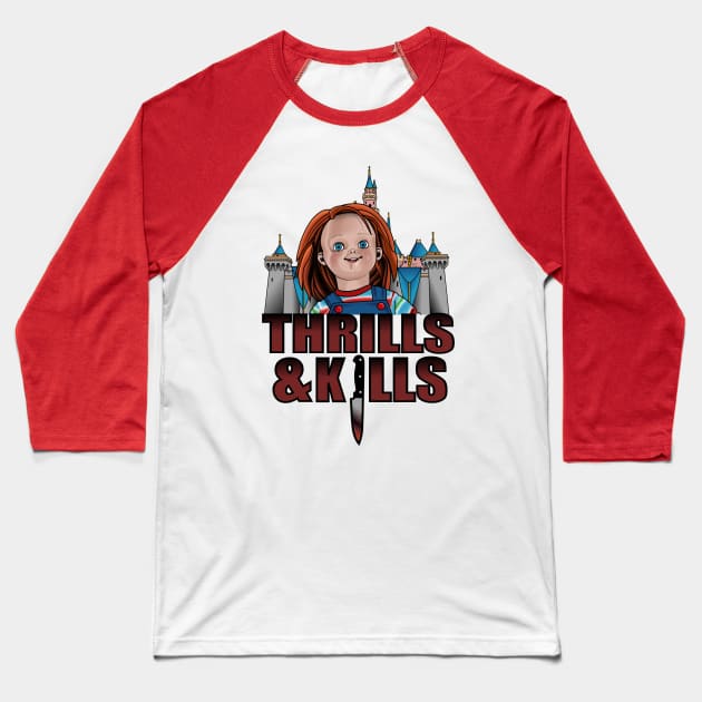 THRILLS & KILLS Baseball T-Shirt by art_of_josh